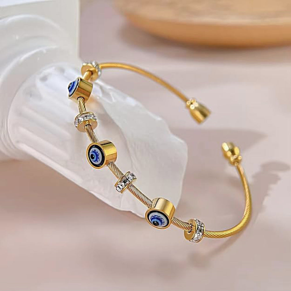Evil eye bracelet -Gold