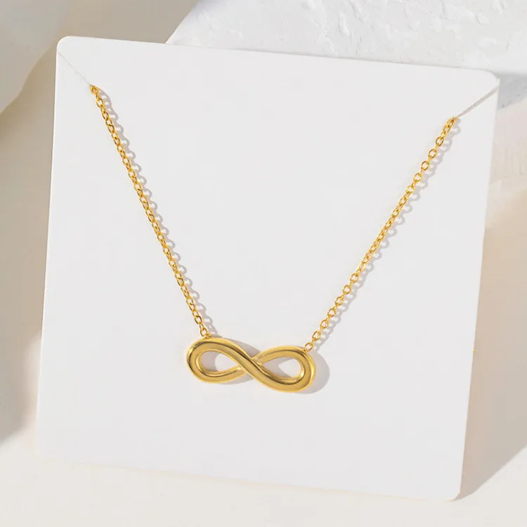 Gold Plated Anti Tarnish Stainless Steel Infinity Themed contemporary Pendant - Buy in Kozhikode
