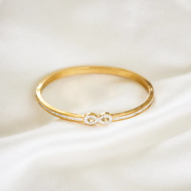 Studded Infinity Bracelet